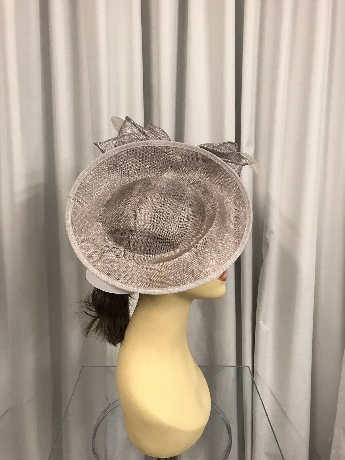 Hawkins Fascinator Metallic Silver Tina Townsend